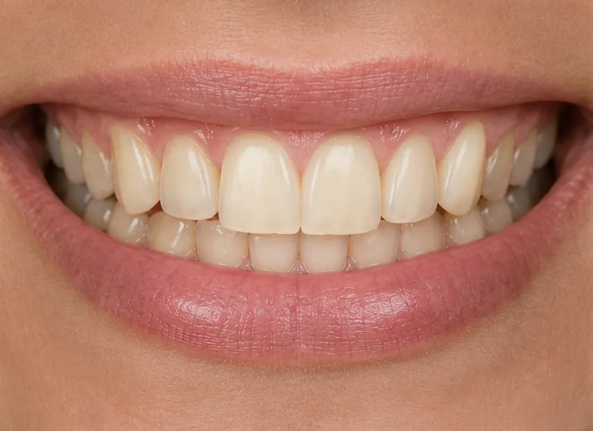Sorriso antes do tratamento